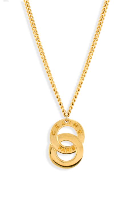 celine necklace logo